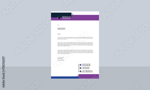 Professional and creative letterhead design 