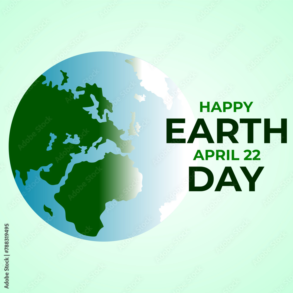 Earth day happy half earth . Ecology concept. Design with globe. World Earth Day at 22 April poster campaigns. Save earth water. can be used for banner, poster, greeting card, website, flyer. Earth day happy half earth . Ecology concept. Design with globe. World Earth Day at 22 April poster campaigns. Save earth water. can be used for banner, poster, greeting card, website, flyer.