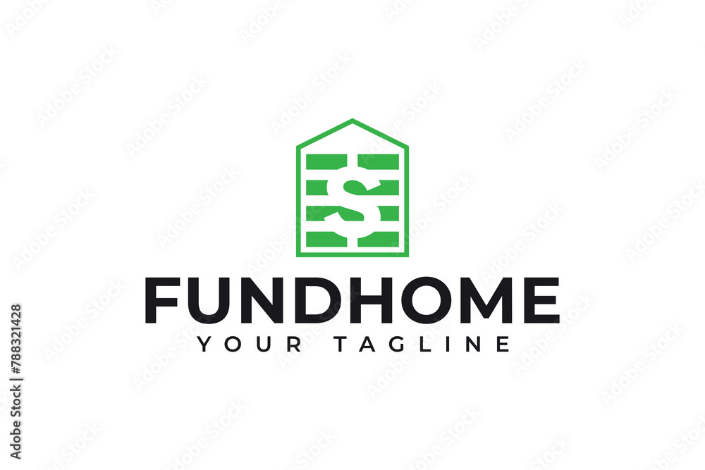 fund money home logo design for financial economy company business fund money home logo design for financial economy company business