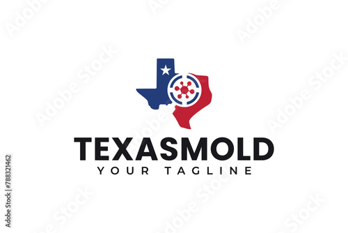 texas mold removal logo design for repair and service company business