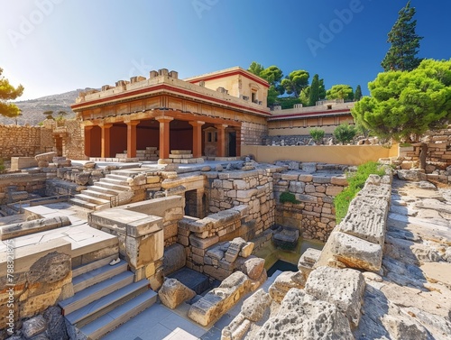 Knossos Palace on Crete, center of Minoan civilization