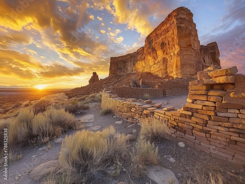 Chaco Culture National Historical Park in New Mexico, USA photo