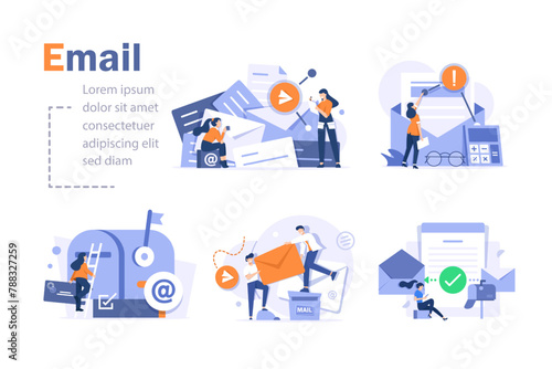 Email and messaging,Email marketing campaign,Working process, New email message