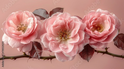 pink rose flowers in a floral arrangement isolated on white or transparent backgroundimage photo