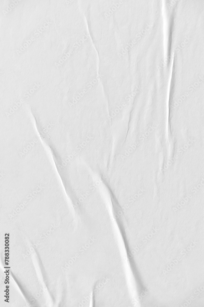 Obraz premium White crinkled paper design element