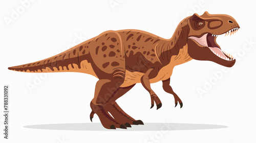 Tyrannosaurus rex or t-rex dino character. Extinct di