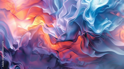 Dynamic abstract wallpaper background illustration hyper realistic 