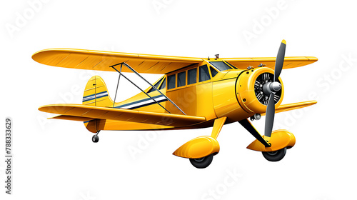An illustration of an airplane in the style of a children's book, with a white background