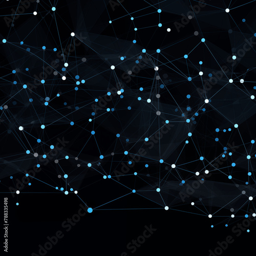 abstract background with stars, big data