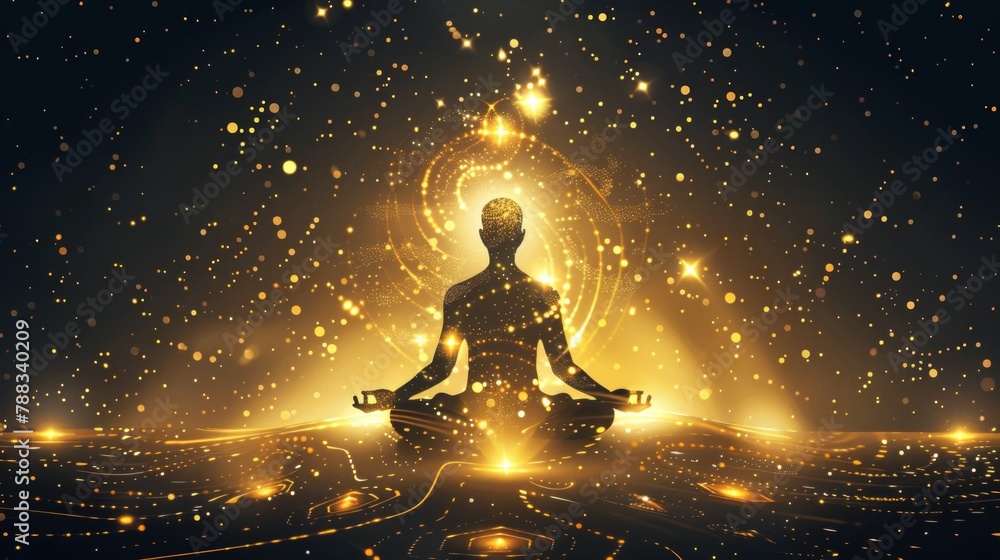 Inner Awakening and Cosmic Meditation Visual