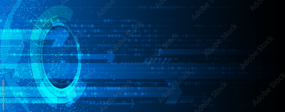 Fototapeta premium Abstract vector background. Futuristic technology style. Elegant background for business tech presentations.