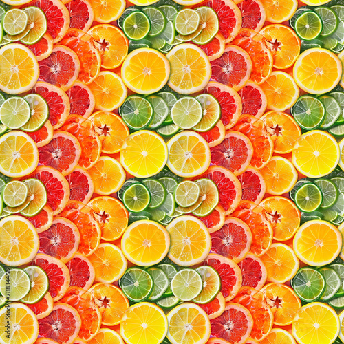 seamless repeating citrus fruit wallpaper background