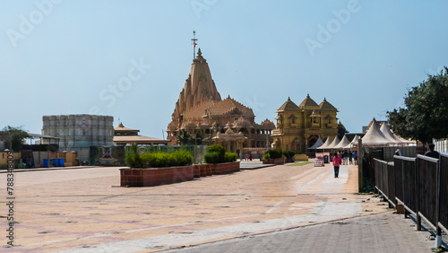 The Somanath temple or Deo Patan, is a Hindu temple located in Prabhas Patan, Veraval in Gujarat, India.