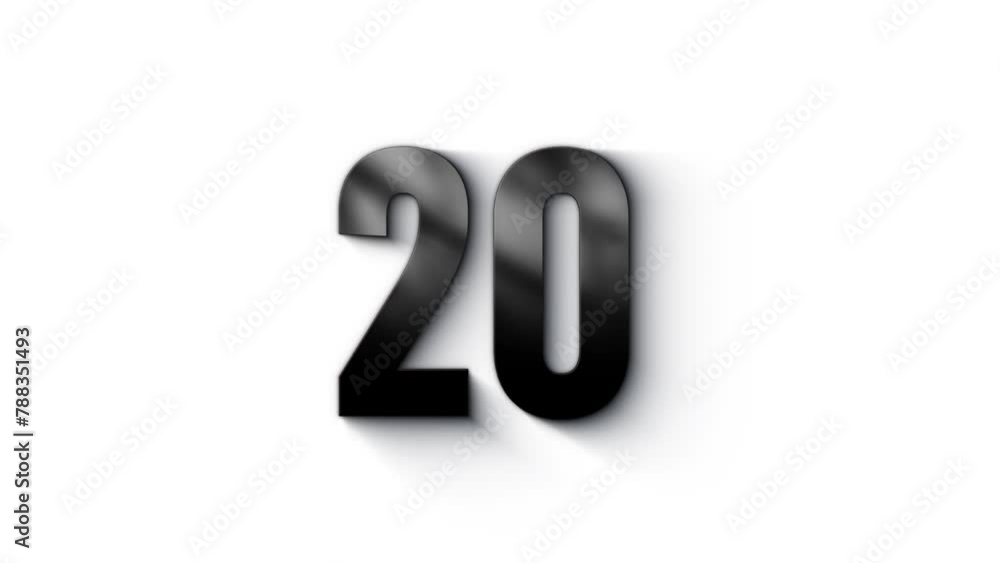 Black number 20 burns with fire, number with particles and ash, numerology, number twenty, alpha channel Black number 20 burns with fire, number with particles and ash, numerology, number twenty, alpha channel