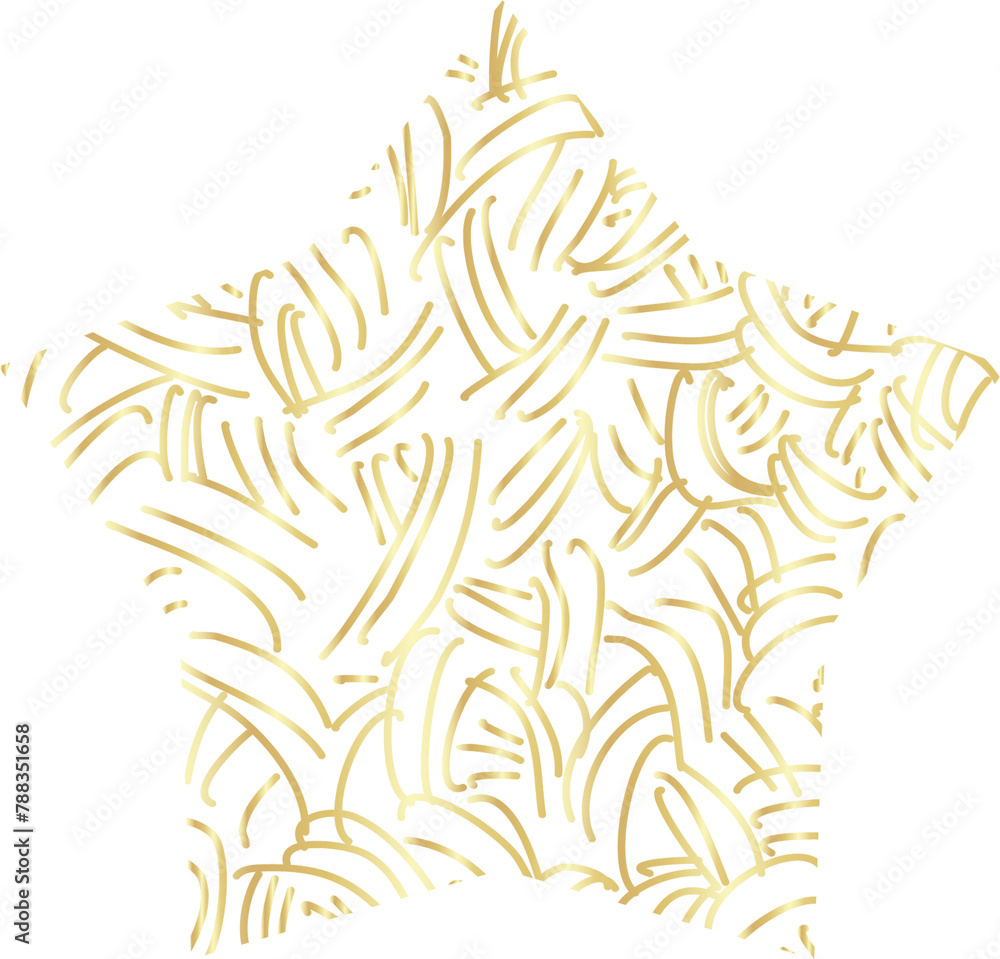 Obraz premium Gold stars various. Elements for design