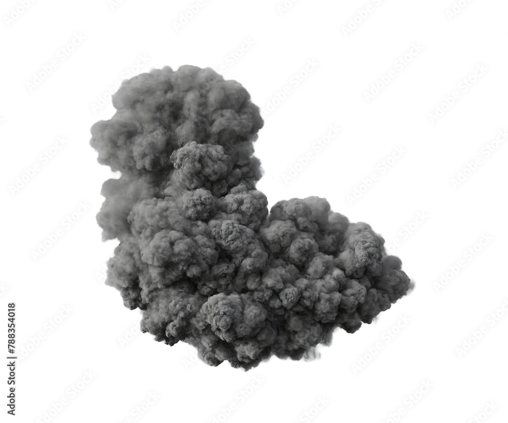 black grey Smoke on transparent background black grey Smoke on transparent background