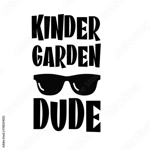 kinder garden dude svg