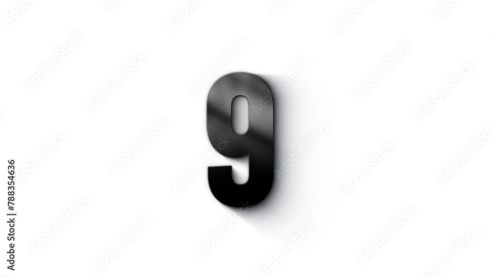 Black number 9 burns with fire, number with particles and ash, numerology, number nine, alpha channel Black number 9 burns with fire, number with particles and ash, numerology, number nine, alpha channel