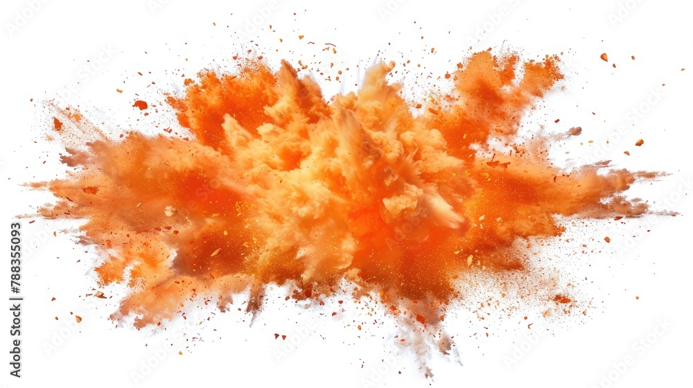 Vivid Abstract Explosion of Orange and Yellow Paint Vivid Abstract Explosion of Orange and Yellow Paint