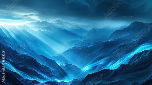 Mystical Cloudscape: A Dreamlike Journey through a Surreal Mountain Valley