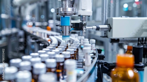 Automated Pharmaceutical Production Line with Robotics