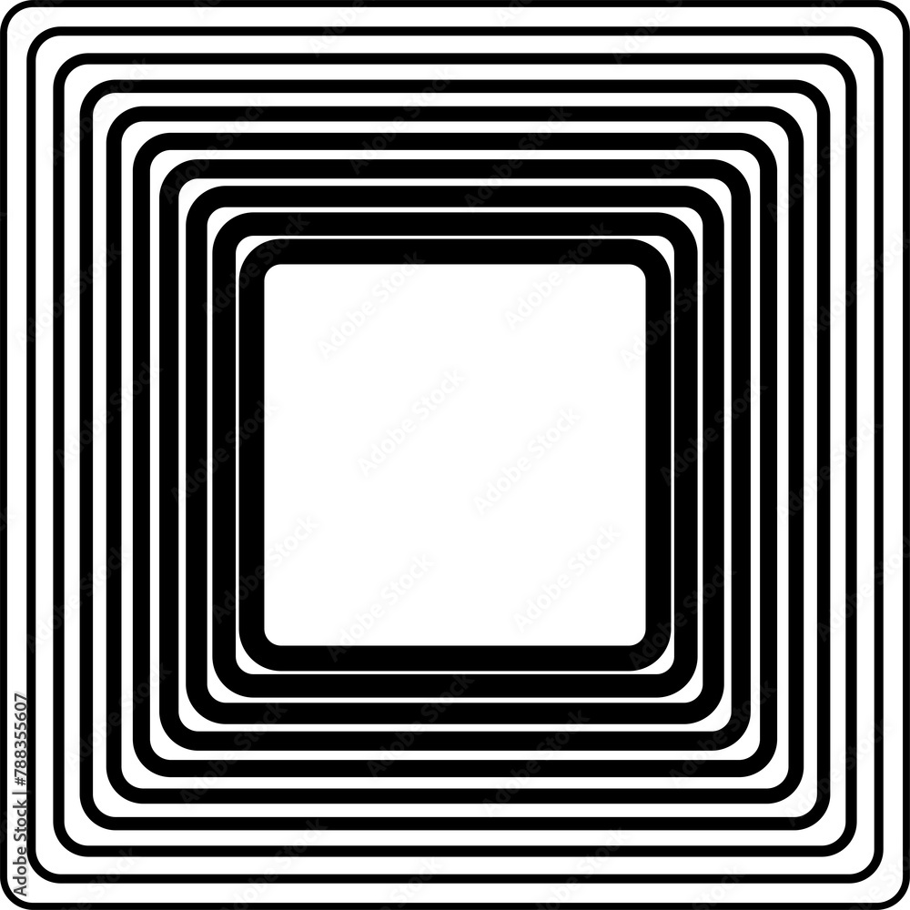 Squares rounded line gradient. Technology geometric Squares rounded line gradient. Technology geometric