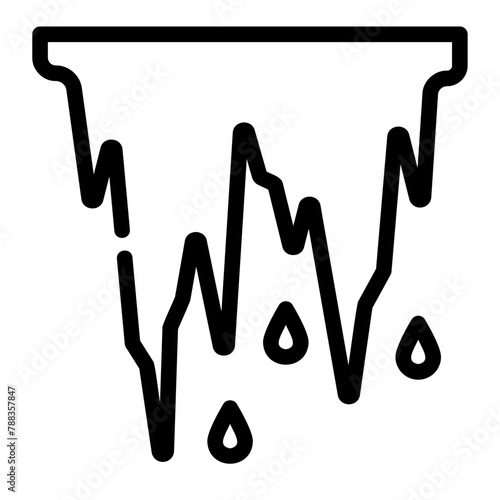 icicle outline icon