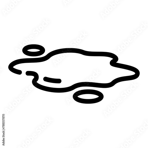 puddles outline icon