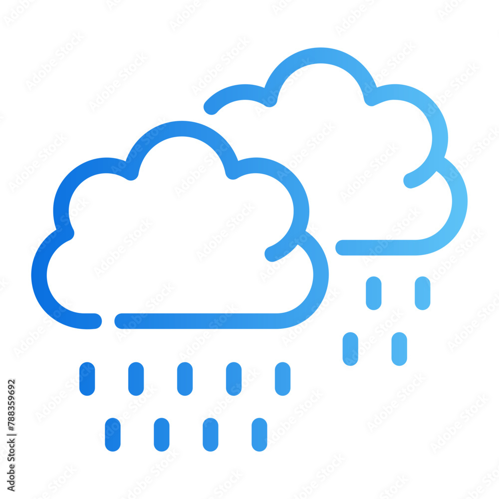 pour rain gradient icon pour rain gradient icon