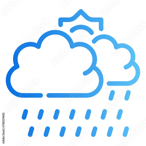 drizzle gradient icon