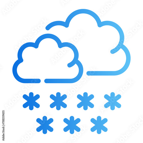 hail strom gradient icon
