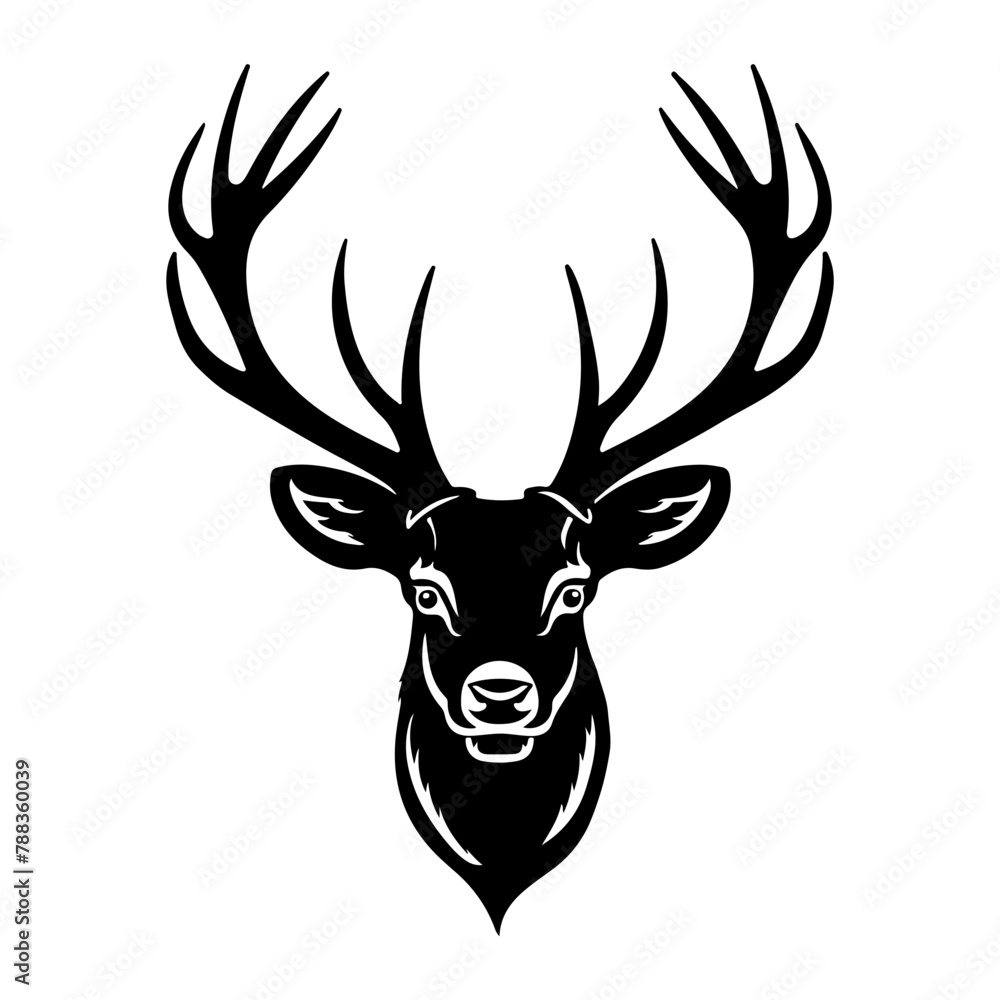 deer head silhouette deer head silhouette