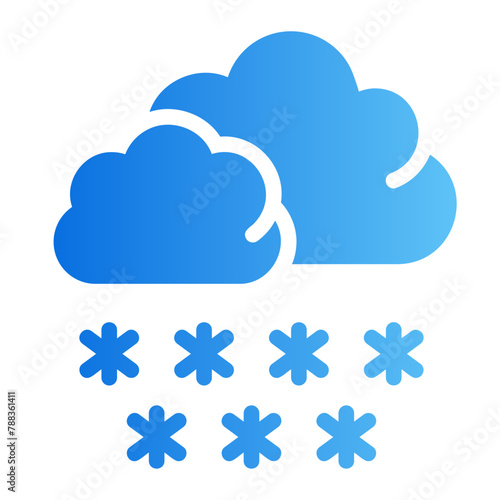hail strom gradient icon