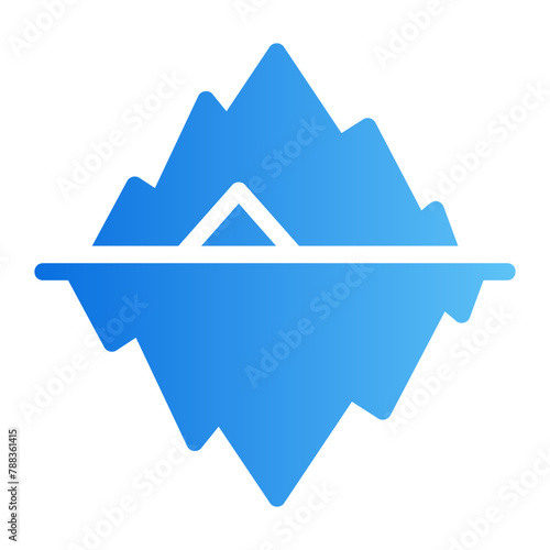 iceberg gradient icon