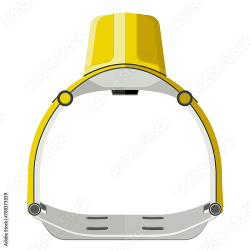 Medical equipment, Automated chest compression device (ACD), mechanical device used to perform cardiopulmonary resuscitation (CPR) on a person in cardiac arrest. Flat design.