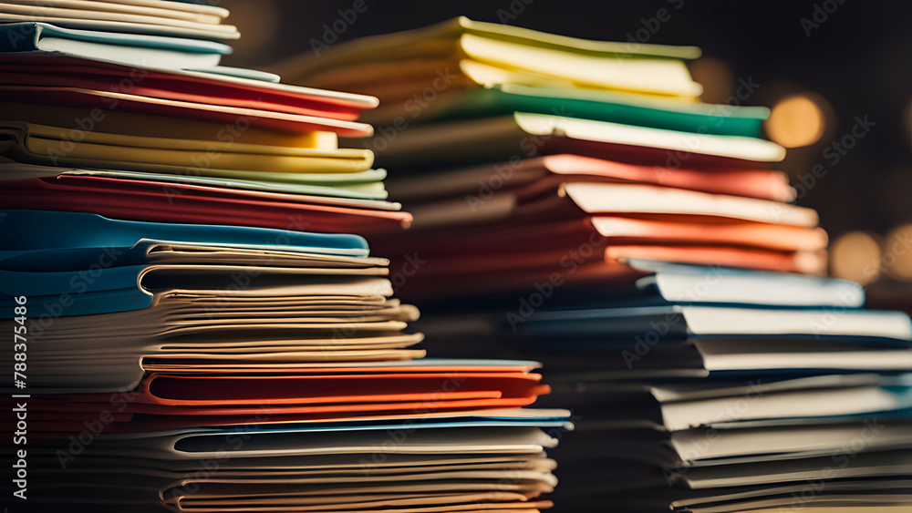 Blurred Office Background with Folders. Perfect for professional organization advertisements. Blurred Office Background with Folders. Perfect for professional organization advertisements.