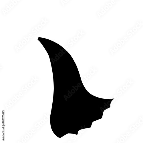 Silhouette Of Superhero Cloak 