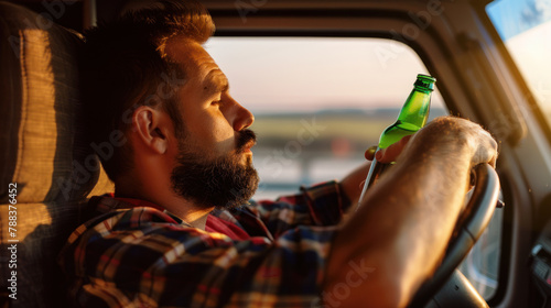 Wallpaper Mural Drunk truck driver fell asleep behind the wheel Torontodigital.ca