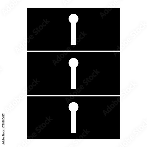 set of black and white keys