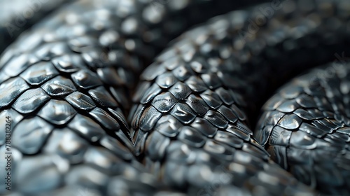 detailed closeup of a snakes skin, highlighting scales