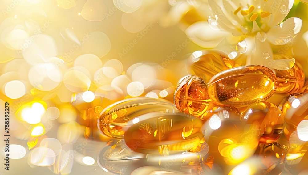 Vitamins in capsules are on the table, healthy lifestyle, top view. Vitamins in capsules are on the table, healthy lifestyle, top view.