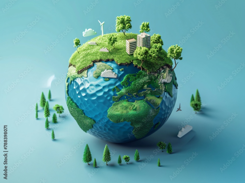 Fototapeta premium 3D planet