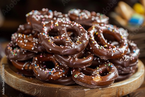 Chocolatecovered pretzels