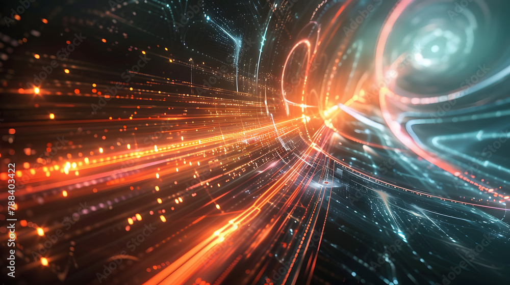 Digital data flow, nework technology for internet and data Digital data flow, nework technology for internet and data