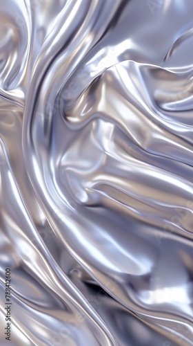 Silky silver grey color luxury shiny wave ripple style background