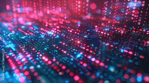 Wallpaper Mural Abstract encrypted data streams Torontodigital.ca