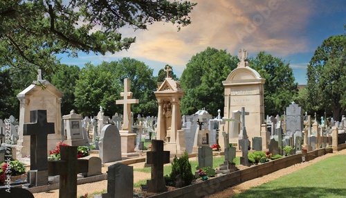 cemetery in the village of saint francis