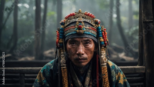 shaman from Asia Minor, close-up