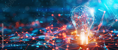 Illuminated Light Bulb with Digital Connection: Idea and Solution Concept