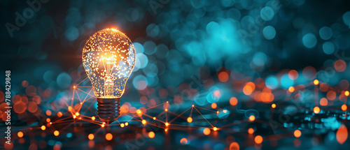 Illuminated Light Bulb with Digital Connection: Idea and Solution Concept